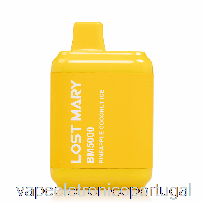 Vape Eletrônico Perdido Mary Bm5000 Descartável Abacaxi Coco Gelo